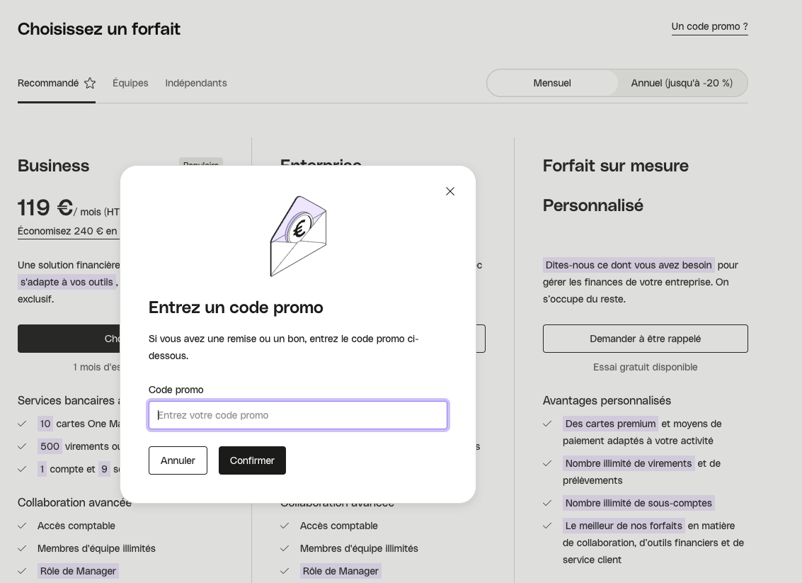 Inscription Qonto Belgique